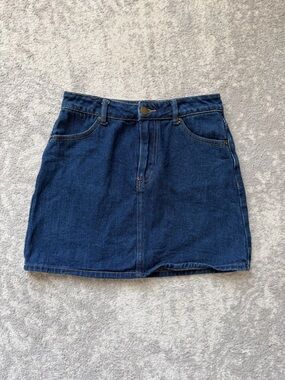 Forever 21 Dark Blue Denim Mini Skirt